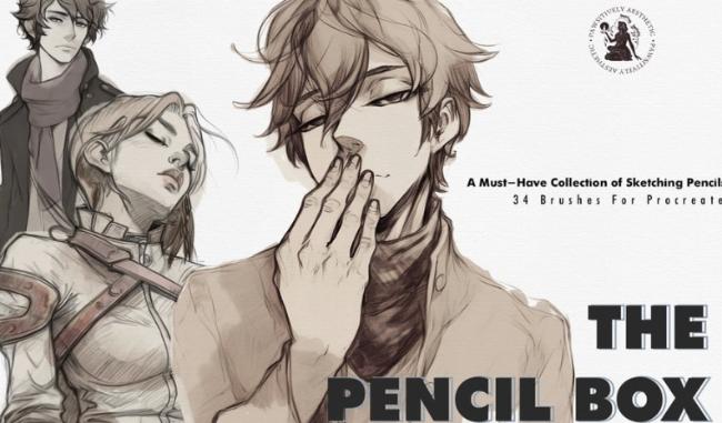 Hyper-realistic pencil brushes