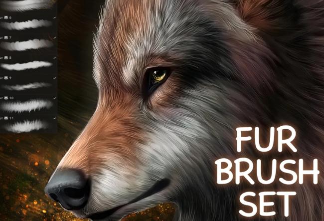 Fur Brush for Procreate Free