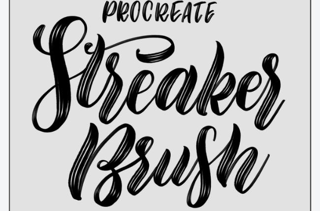 Streaker Lettering Brush