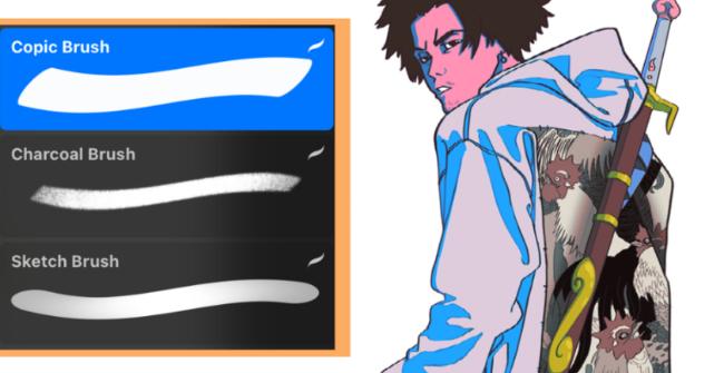 Essential charcoal brush trio