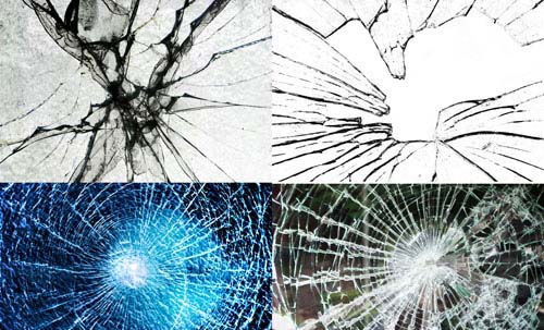 broken glass texture