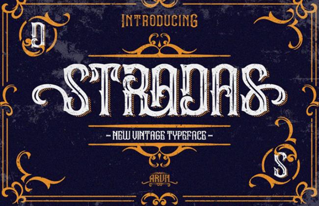retro font