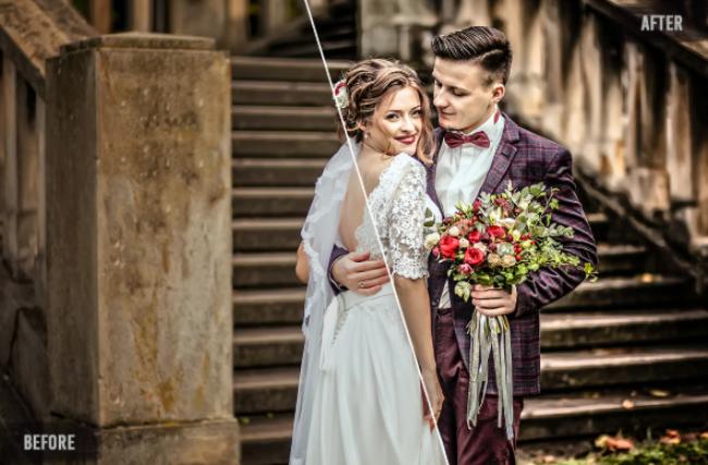 HDR Wedding Lightroom Presets - Romantic, Elegant Editing