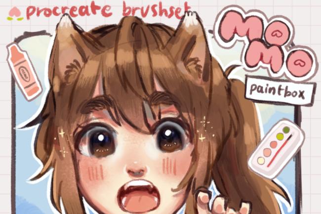 Paintbox Procreate pastel brush collection inspired by student art supplies and creative tools