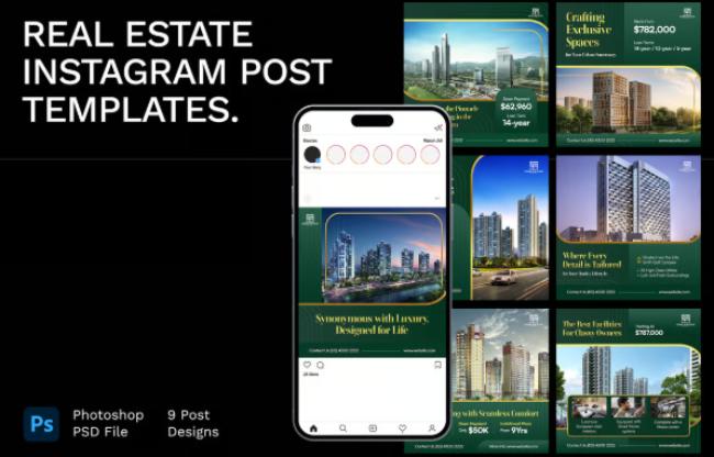 instagram post template