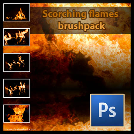 photoshop fire brushes