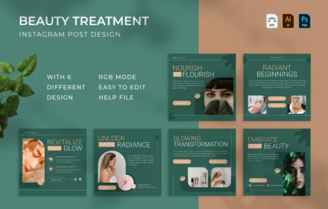 instagram post template