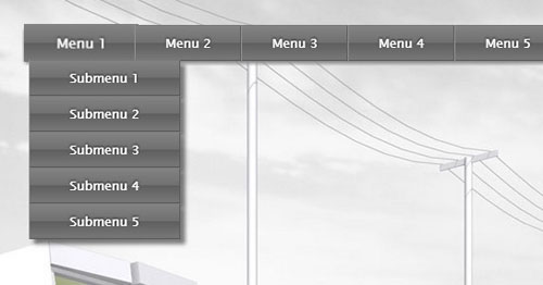 css3 html5 dropdown menu