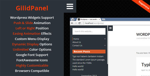 jquery side panel menu plugins