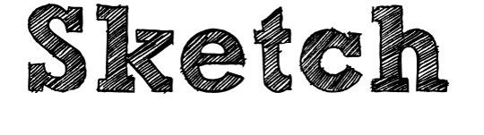 Sketch Block font