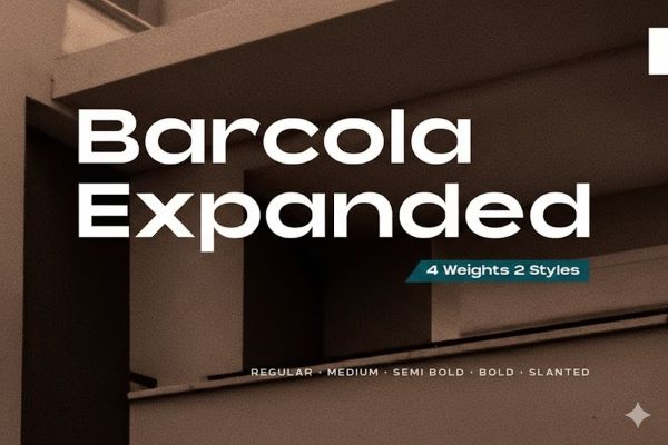 Barcola Expanded Font