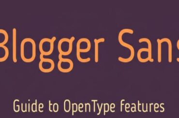 Blogger Sans Font