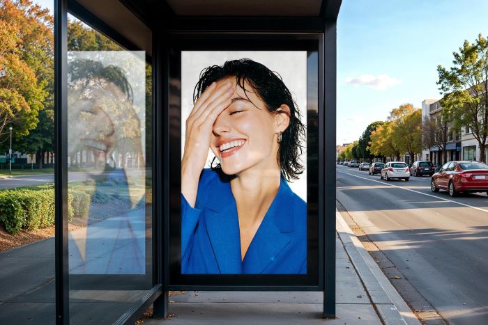 Bus Stop Advertising Mockup