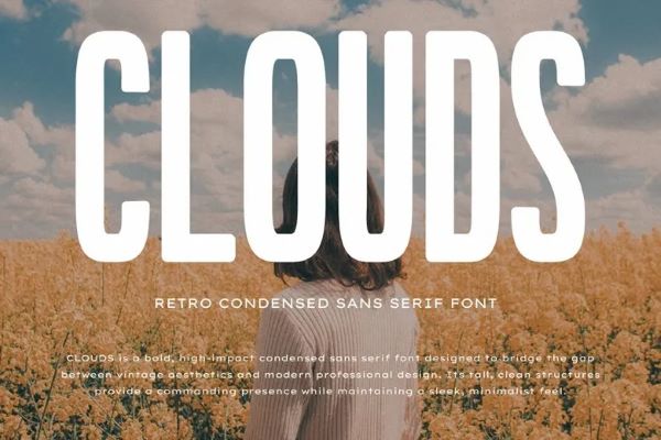 Clouds Font