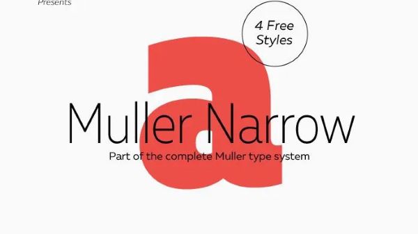 Muller Narrow Font