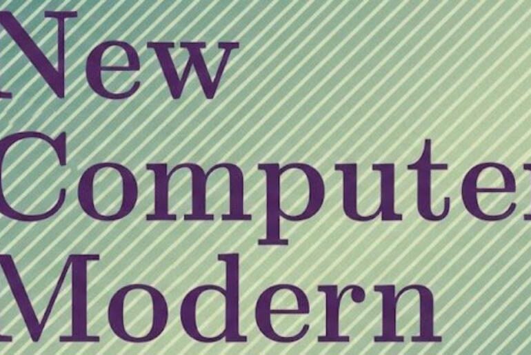 New Computer Modern Font